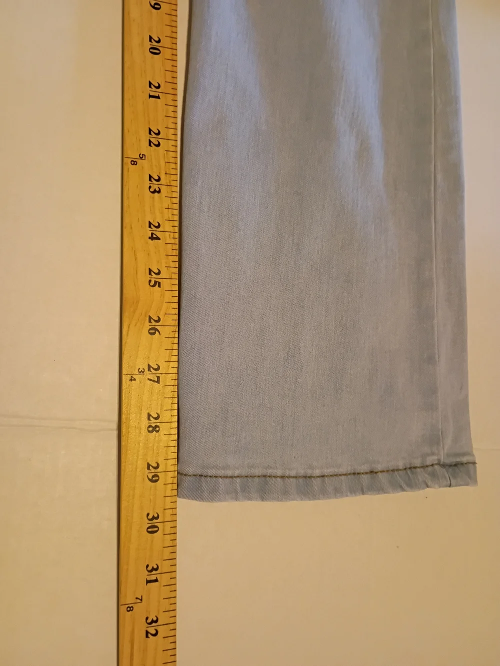 Simpl‎ Young Women's Light Blue High-Rise Button-Fly Flare Jeans Sz L